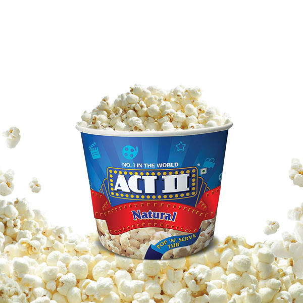 Picture of ACT II Natural Microwave Popcorn 130gm Tub