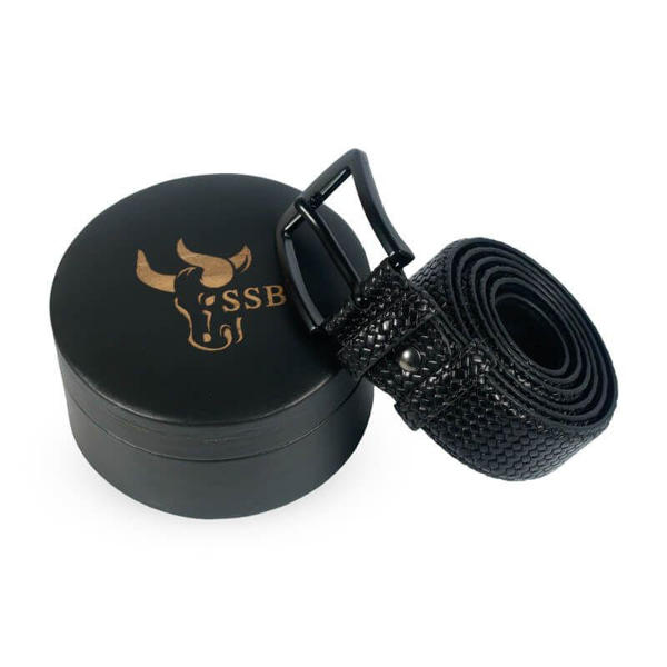 Picture of Men's Black Leather Belt for jeans SB-B44
