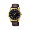 Picture of Casio MTP-V001GL-1BUDF Minimalistic Brown Leather Analog Men's Watch