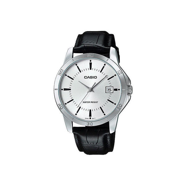 Picture of Casio MTP-V004L-7AUDF Black Leather Belt Watch