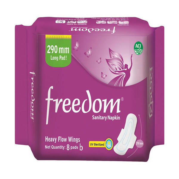 Picture of Freedom Sanitary Napkin Heavy Flow 8 pads (Latest)