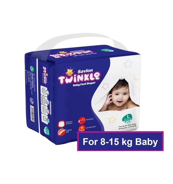 Picture of Savlon Twinkle Baby Pant Diaper XL 44 pcs
