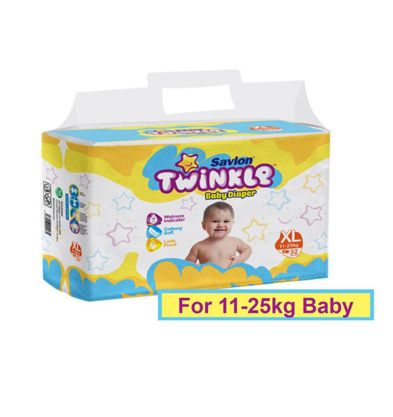 Picture of Savlon Twinkle Baby Belt Diaper XL 32 pcs