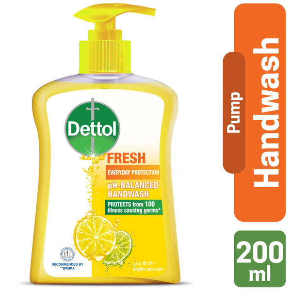 Picture of Dettol Fresh Liquid pH-Balanced Handwash Pump 200ml