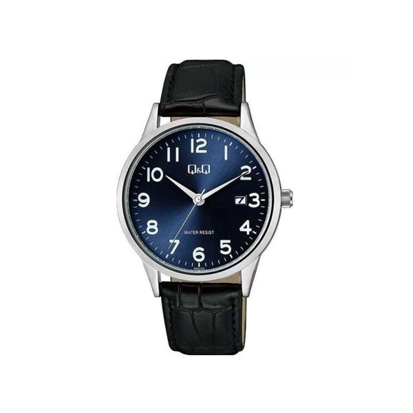 Picture of Q&Q Blue Dial Analog Leather Belt Watch for Men (A482J305Y)