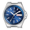 Picture of Q&Q Superior Day Date Stainless Steel Silver Chain Watch S396J212Y