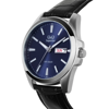 Picture of Q&Q Superior Black Leather Strap Blue Dial Watch (S284J302Y)