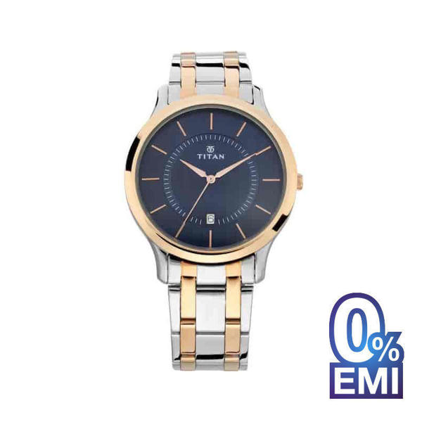 Picture of Titan NP1825KM01 Blue Dial Stainless Steel Strap Men's Watch