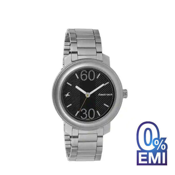 Picture of Fastrack NP3222SM02 Black Dial Stainless Steel Strap Men’s Watch