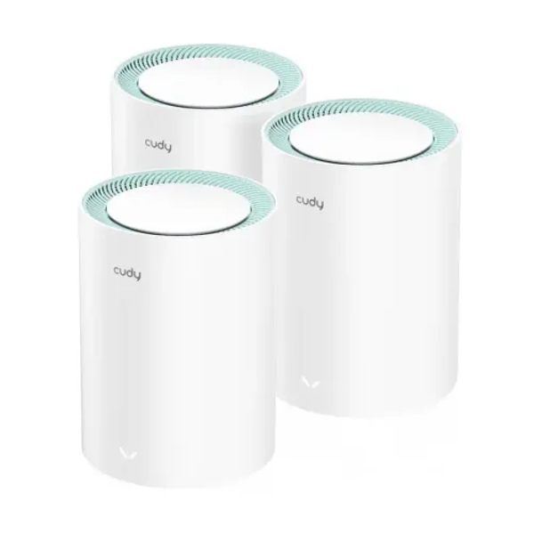 Picture of CUDY M1300 3-Pack AC1200 Dual Band Whole Home Wi-Fi Mesh Gigabit Router