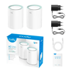 Picture of CUDY M1300 2-Pack AC1200 Dual Band Whole Home Wi-Fi Mesh Gigabit Router