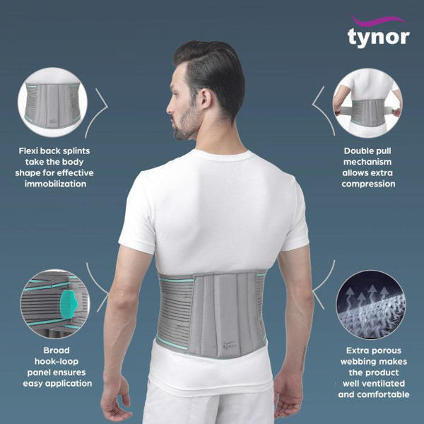 Picture of TYNOR LUMBO SACRAL BELT GREY SIZE - XL