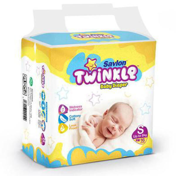 Picture of Savlon Twinkle Baby Belt Diaper Small 30 pcs