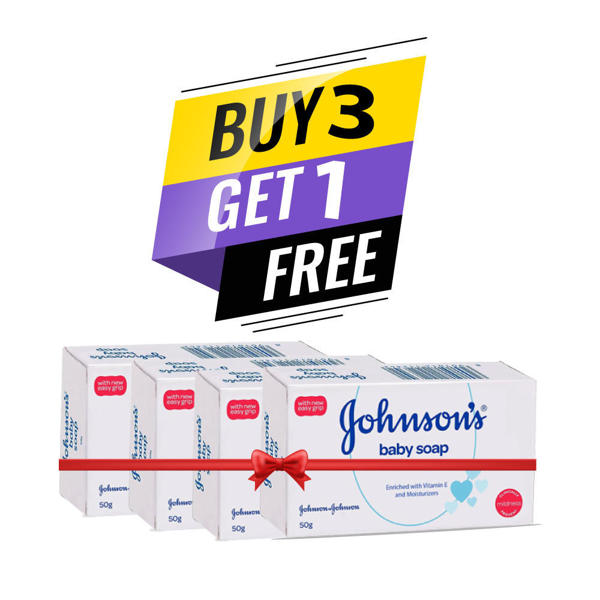 Picture of Johnson's Baby Soap 50 gm (Buy 3 Get 1)