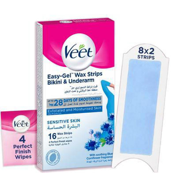 Picture of Veet Bikini Wax Strip Sensitive Skin 16s