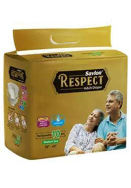 Picture of Savlon Respect Adult Diaper Medium 10 pcs