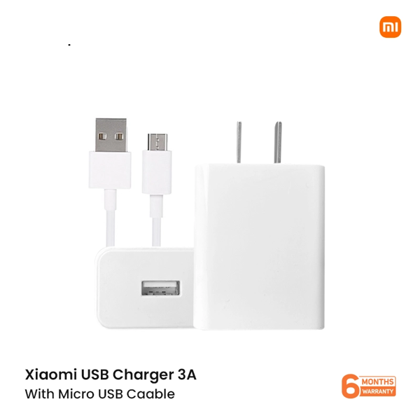 Picture of Xiaomi 3A Charger With Micro USB Cable - White