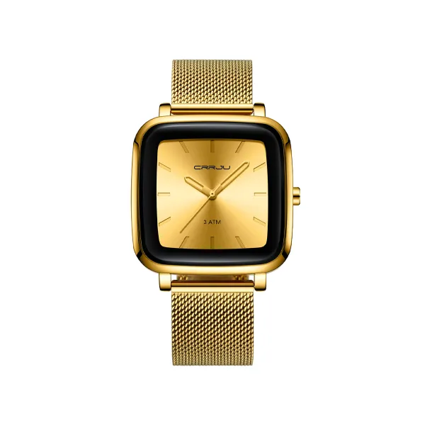Picture of CRRJU 2199 Men’s Watches Top Brand Luxury Quartz Watch- Gold