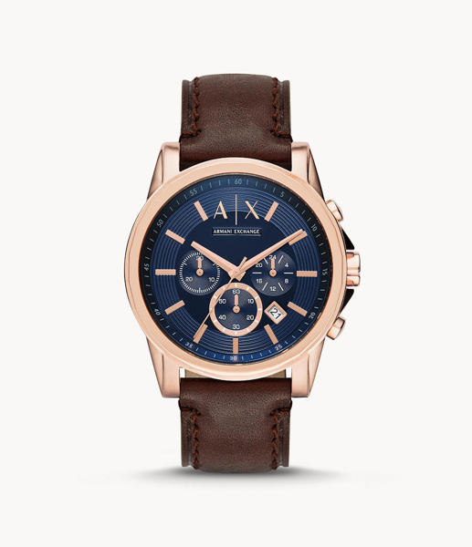 Picture of Armani Exchange Men’s Chronograph Brown Leather Watch AX2508