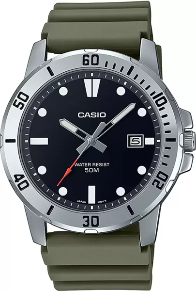 Picture of Casio Enticer Date Resin Belt Watch MTP-VD01-3EVUDF