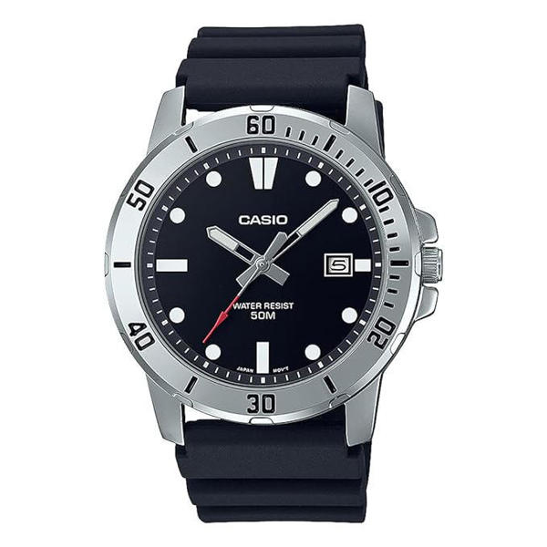 Picture of Casio MTP-VD01-1EVUDF Enticer Date Resin Belt Watch