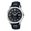 Picture of Casio Enticer Sapphire Date Stainless Steel Leather Belt Watch MTS-100L-1AVDF