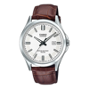 Picture of Casio Enticer Sapphire Date Stainless Steel Leather Belt Watch MTS-100L-7AVDF