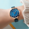 Picture of CURREN C9051L Quartz Stainless Steel Strap Women Wristwatch – Blue & Rose Gold