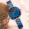 Picture of CURREN C9051L Quartz Stainless Steel Strap Women Wristwatch – Blue & Rose Gold