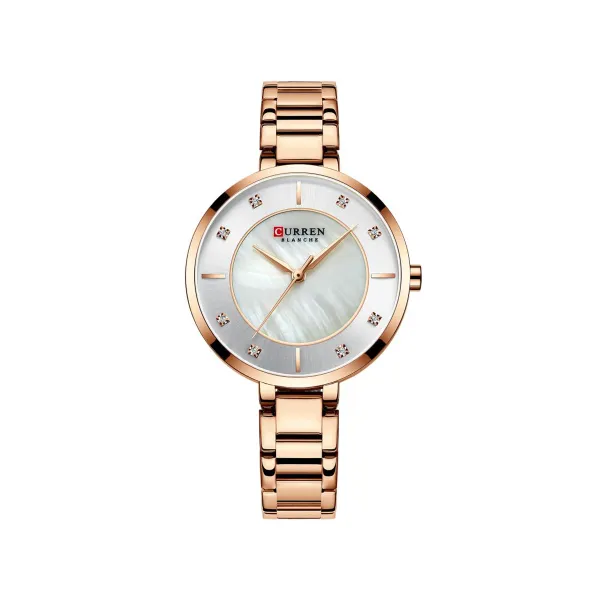 Picture of CURREN C9051L Quartz Stainless Steel Strap Women Wristwatch – Rose Gold & Silver