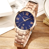 Picture of Curren C9007L Classic Women Watch with Date – Rose Gold & Blue