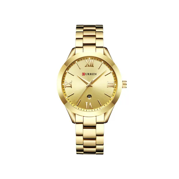 Picture of Curren C9007L Classic Women Watch with Date – Gold