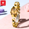 Picture of OLEVS 7007 Luxury Classic Tungsten Steel Strap Fashion business Quartz Watch for Women- Gold