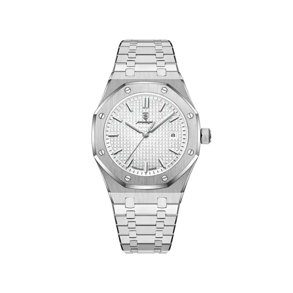 Picture of Poedagar 924 Fashion Quartz Stainless steel Men’s Wrist Watch- Silver