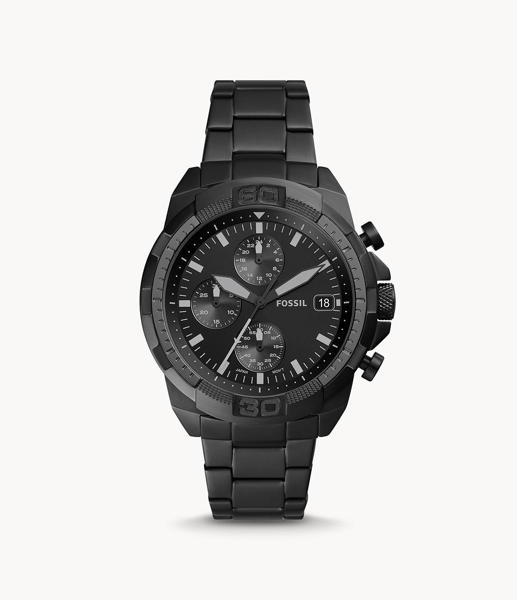 Picture of Fossil Men’s Bronson Chronograph Black Stainless Steel Watch FS5853