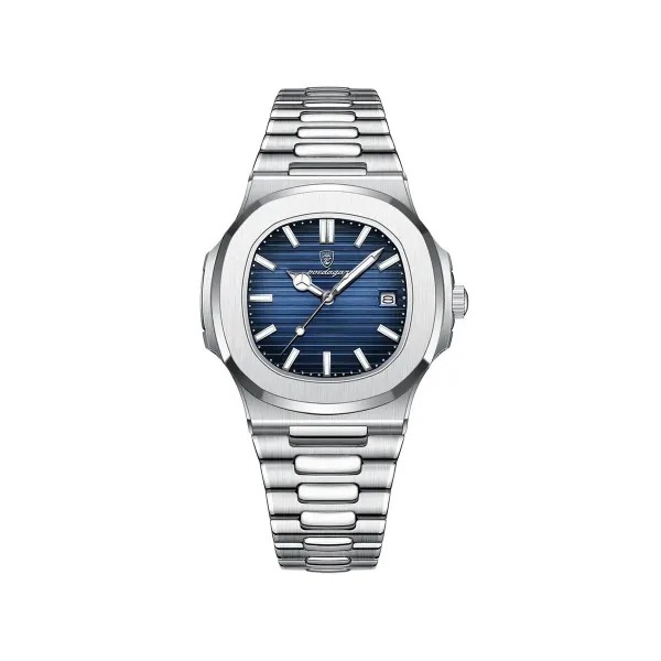 Picture of Poedagar 613 Business Steel Luminous Watch for Men - Blue