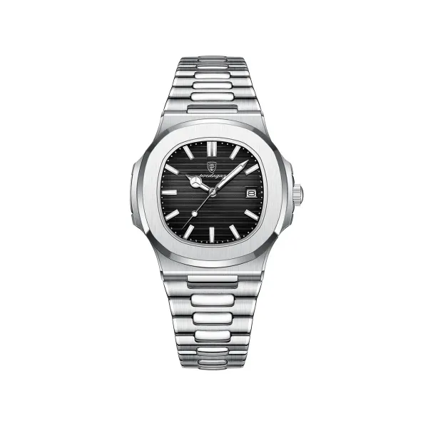 Picture of Poedagar 613 Business Steel Luminous Watch for Men - Black