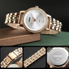 Picture of Skmei 1311 Luxury Women Stainless Steel Quartz Rhinestone Fashion Watch for Ladies- Rose Gold