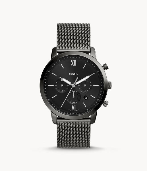 Picture of Fossil Men’s Neutra Chronograph Smoke Stainless Steel Mesh Watch FS5699