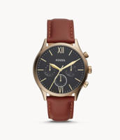 Picture of Fossil BQ2404 Fenmore Multifunction Brown Leather Band Men’s Watch