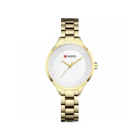 Picture of Curren C9015L Stainless Steel Analog Watch for Women – Gold & White
