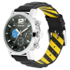 Picture of Fastrack 3227SL01 Fastfit Quartz Multifunction Black Dial Leather Strap Watch for Guys