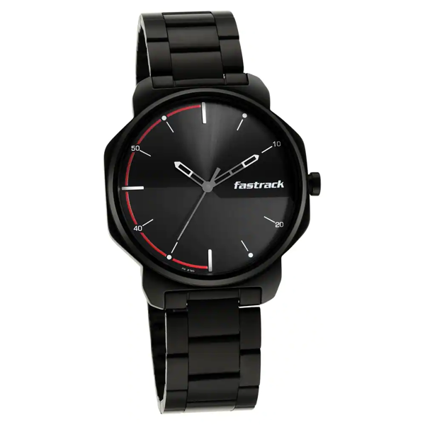 Picture of Fastrack 3254NM01 Stunners Analog Black Dial Metal Watch for Guys