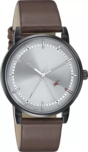 Picture of Fastrack 3278NL01 Style Up Silver Dial Leather Strap Watch for Guys