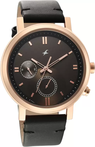 Picture of Fastrack 3287WL02 Tick Tock Brown Dial Watch for Guys