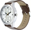 Picture of Fastrack 38051SL06 Bold Analog White Dial Leather Watch for Guys