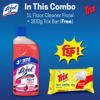 Picture of Lizol Disinfectant Surface Floor Cleaner Floral (Free Trix Lemon Dish Washing Bar 300 gm)