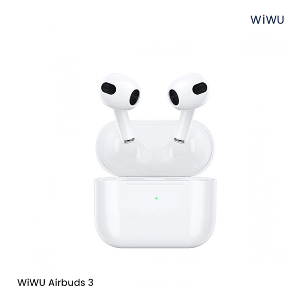 Picture of WiWU Airbuds 3 HF Sound Magsafe Charging With Silicone Case & 1M Lightning Cable