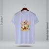 Picture of Round Neck Half Sleeve Cotton T-Shirt - (White)