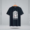 Picture of Round Neck Half Sleeve Cotton T-Shirt - (Black)